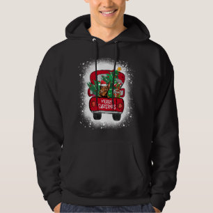 Leuke Doberman Rode Vrachtwagen Vrolijk Kerstmis G Hoodie
