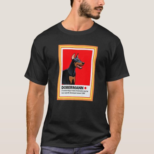 Leuke Dobermann Liefde Hond Hond Moeder Dobermann T-shirt (Voorkant)