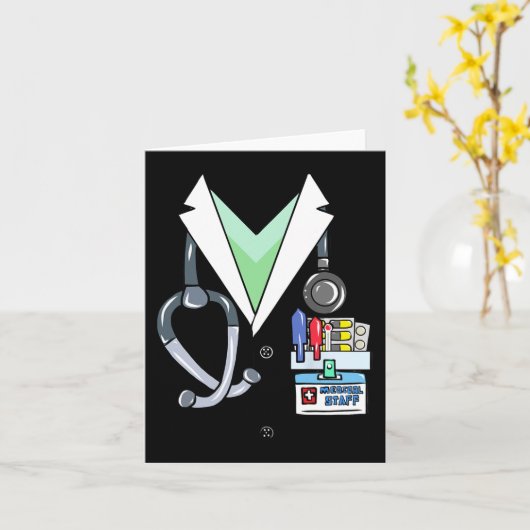 Leuke Doctor Witte Lab jas kostuum Halloween Docto Kaart (Gele Bloem)