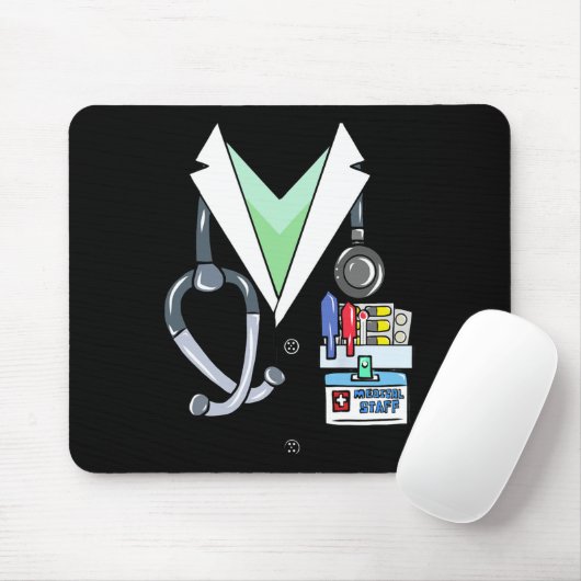 Leuke Doctor Witte Lab jas kostuum Halloween Docto Muismat (Met muis)