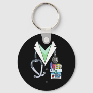 Leuke Doctor Witte Lab jas kostuum Halloween Docto Sleutelhanger