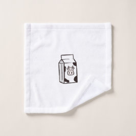 Leuke doek, flanel, koe karton, melkkarton washandje