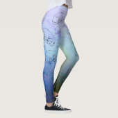 Leuke Dog, Blue All-over-Print Leggings (Rechts)