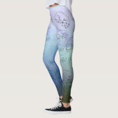 Leuke Dog, Blue All-over-Print Leggings (Links)
