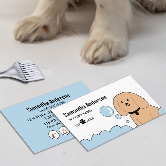 Leuke Dog Grooming Visitekaartje