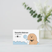 Leuke Dog Grooming Visitekaartje (Staand voorkant)