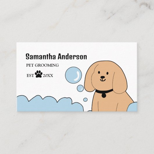 Leuke Dog Grooming Visitekaartje (Voorkant)