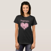 Leuke Dogaholic Hond Roze T-shirt (Voorkant volledig)