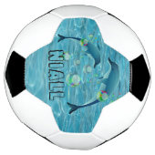 Leuke Dolfijnen en Bubbels Gepersonaliseerd Voetbal (Gedraaid)