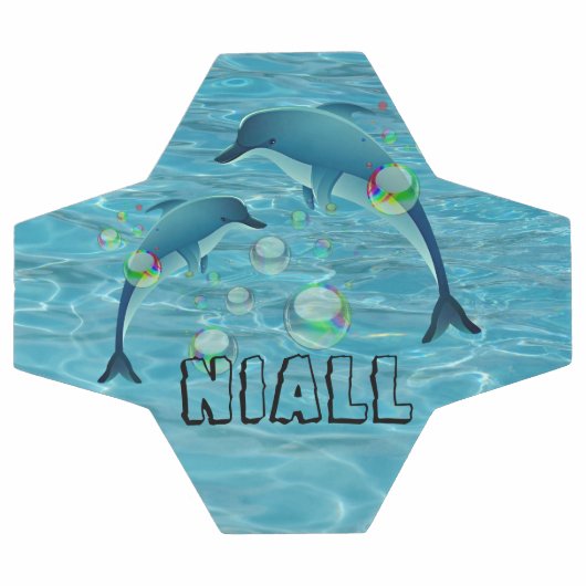 Leuke Dolfijnen en Bubbels Gepersonaliseerd Voetbal (Enkel)