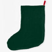 Leuke donkergroene Elf Hoed & Foto & Naam Grote Kerstsok (Achterkant)
