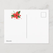 Leuke Doodle Bloem | Uitnodiging voor feestdagen (Achterkant)