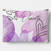 Leuke Doodle Harten en Bloemen Custom Etui (Voorkant)