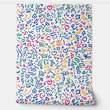 Leuke doodle kleurrijke levendige vormen