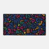 Leuke doodle kleurrijke levendige vormen bureaumat (Voorkant)