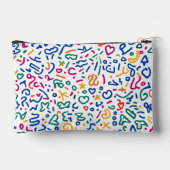 Leuke doodle kleurrijke levendige vormen etui (Achterkant)