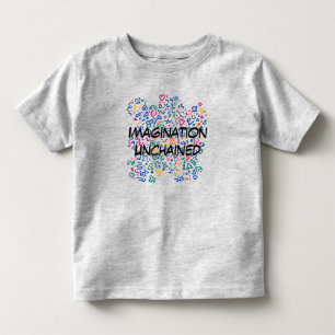Leuke doodle kleurrijke levendige vormen kinder shirts