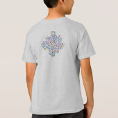 Leuke doodle kleurrijke levendige vormen t-shirt (Achterkant)