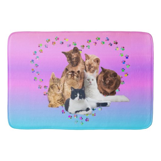 Leuke douche katten badmat (Voorkant)
