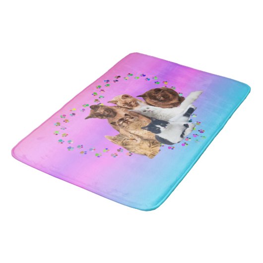 Leuke Douchekatten Badmat (Gekanteld)