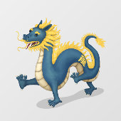 Leuke draak 2024 Chinese dierenriem Raamsticker (Vel)