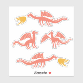 Leuke Dragon stickers