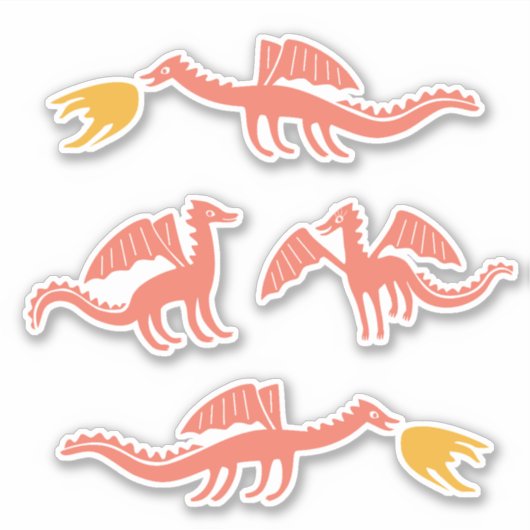 Leuke Dragon stickers (Voorkant)