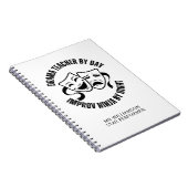 Leuke drama leraar door dag improv NINJA bij nacht Notitieboek (Rechterzijde)