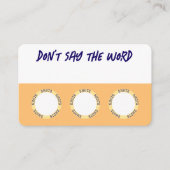 Leuke Drink spelletjes voor feesten Visitekaartje (Voorkant)