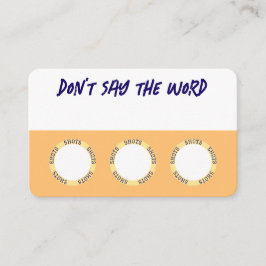 Leuke Drink spelletjes voor feesten Visitekaartje