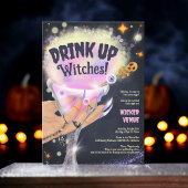 Leuke Drink up heksen Halloween Meisjes avond uit Kaart