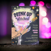 Leuke Drink up heksen Halloween Meisjes avond uit Kaart