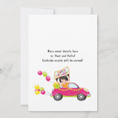 Leuke Drive By Verjaardagsfeestje Kaart (Achterkant)