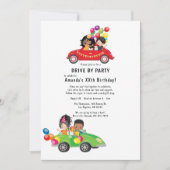 Leuke Drive By Verjaardagsfeestje Kaart (Voorkant)