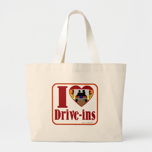 Leuke drive in liefde grote tote bag (Voorkant)