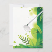 Leuke Driving Range Golf Verjaardagsfeestuitnodigi Kaart (Achterkant)