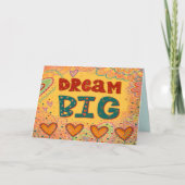 Leuke Droom Grote Inspirerend Inspirivity Hearts Kaart (Voorkant)