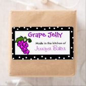 Leuke druiven voedsel etiketten (Insitu)