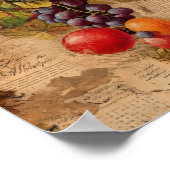 Leuke druivencollage poster (Hoek)