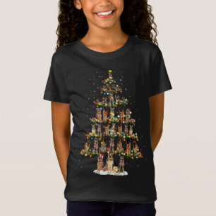 Leuke Duitse Herder hond Kerstboom cadeau decor T-shirt