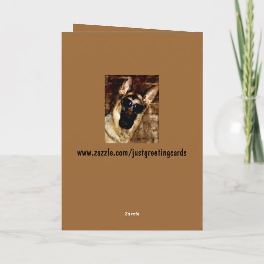 Leuke Duitse Herder Moederdag Kaart (Achterkant)