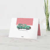 Leuke Duitse herders in Truck Holiday Feestdagen Kaart (Achterkant)