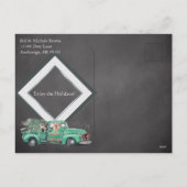 Leuke Duitse herders in Truck Holiday Feestdagenkaart (Achterkant)