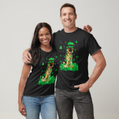 Leuke Duitse Herdershond St Patrick Dag Ierse Sham T-shirt (Unisex)