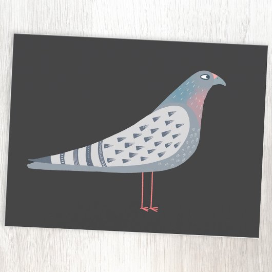 Leuke duivenvogel briefkaart