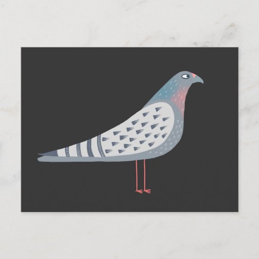 Leuke duivenvogel briefkaart (Voorkant)
