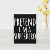 Leuke Easy Lazy Halloween doen alsof ik een superh Kaart (Gele Bloem)