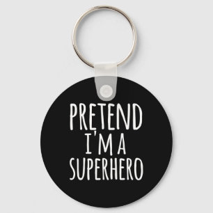 Leuke Easy Lazy Halloween doen alsof ik een superh Sleutelhanger
