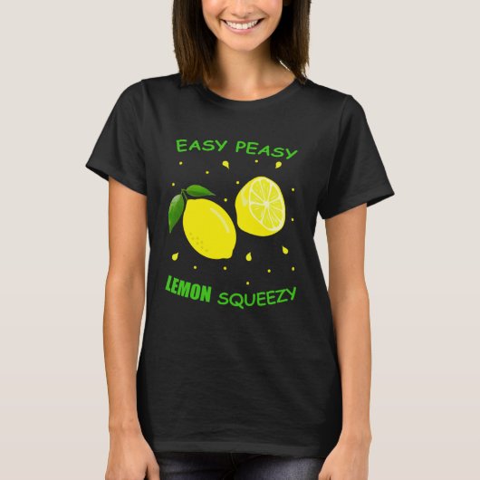 Leuke Easy PEASY LEMON SQUEEZY Fun Summertime LEMO T-shirt (Voorkant)