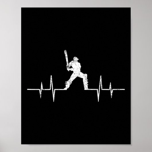 Leuke Ecg Cricket Game Liefhebber Cadeaus Cool Cri Poster (Voorkant)